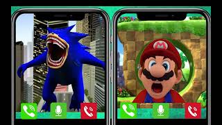 MARIO vs SONIC The Epic Call Battle Can Sonic Handle the Fear [upl. by Atlante]