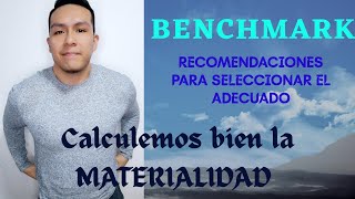 Recomendaciones para seleccionar el Benchmark adecuado  MATERIALIDAD para CONTADORES y AUDITORES [upl. by Ahsienak]