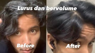 Tutorial rambut bergelombang menjadi lurus amp bervolume tips simple rambut lurus bervolume Hairtips [upl. by Hcirdeirf]