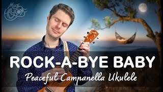 EASY Campanella Ukulele Lullaby Rockabye Baby Beginner Tab [upl. by Phelan496]