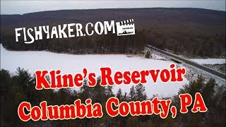 Klines Reservoir Roaring Creek Tract Columbia County Pennsylvania  By Drone [upl. by Oileve]