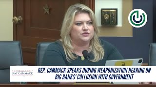 Rep Cammack Speaks During Weaponization Hearing On Big Banks Collusion With Government [upl. by Nehcterg630]