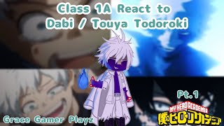 MHA Class 1A React To DabiTouya Todoroki  Grace gamer playz  My Hero Academia [upl. by Shih11]