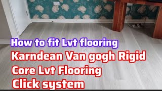 How to install Karndean Lvt flooring  5G amp 2G installation system  van gogh rigid core range [upl. by Shafer]