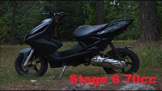 Yamaha Aerox 70cc Stage 6 Mk II  Testissä [upl. by Haeel362]