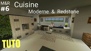 TUTO Minecraft Maison Moderne amp Redstone  Cuisine part6 PS4 PS3XBOX360XBOXONEPC [upl. by Melak]