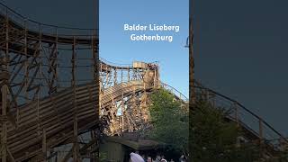 Balder at Liseberg Gothenburg 2023 wooden rollercoaster [upl. by Innek976]