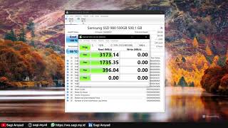 Samsung 980 SSD 500GB  CrystalDiskMark Benchmark [upl. by Yahsat]