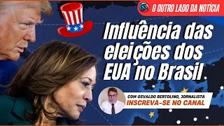 Influência das eleições dos EUA no Brasil  NOTÍCIAS COMENTADAS [upl. by Wulfe841]