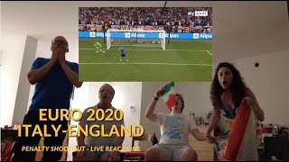 EURO 2020 Italia  Inghilterra Finale  Rigori e reazioni dal vivo [upl. by Bender]