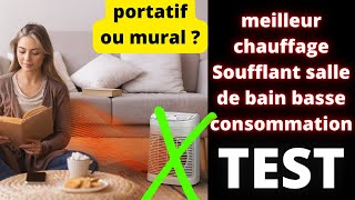 Meilleur Radiateur Soufflant Mural Salle de bain avec une faible consommation 2023 Économique TEST [upl. by Ecinerev]