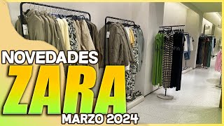 NOVEDADES ZARA PRIMAVERA 2024  NUEVA COLECCIÓN [upl. by Rotow]