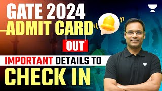 GATE 2024 ADMIT CARD OUT  Important Details  Vishvadeep Gothi [upl. by Georgianne]