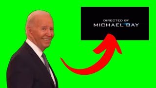 Joe Biden MEME Linkin Park amp Michael Bay movie Green Screen [upl. by Levi180]