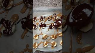 Chocolate  peanut butter  banana  say less 🤌🏼🍌🍫healthyrecipes healthysnack balanacedeating [upl. by Salchunas]