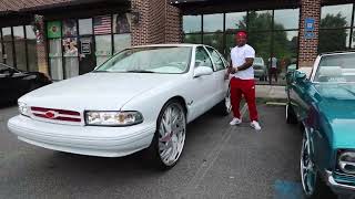 WhipAddict White 96 Caprice Classic On 28s Beatin Hard Custom White Interior [upl. by Beverley217]