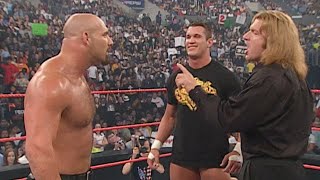 Triple H and Goldberg meet facetoface for the first time Raw July 21 2003 [upl. by Eldorado977]