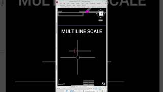 Multiline Scale in AutoCAD autocad sketchuphindi shorts [upl. by Itisahc]