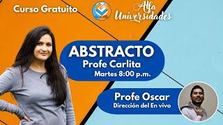 ABSTRACTO  ATENCIÓN Y CONCENTRACIÓN Proyecto Alfa Preuniversitario Clases Gratuitas [upl. by Mik297]