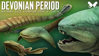 DEVONIAN PERIOD Animals size comparison and data Paleoart [upl. by Ezaria958]