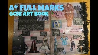 A GCSE Unit 2 Art Sketchbook FULL MARKS [upl. by Gnah]