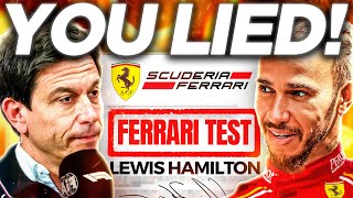 Hamiltons UNEXPECTED Ferrari TEST Leaves Mercedes amp Wolff FURIOUS [upl. by Norak]