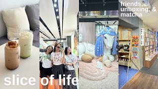 Slice of life diaries 🍵 gala w friends unboxing pop mart amp matcha addiction [upl. by Torres296]