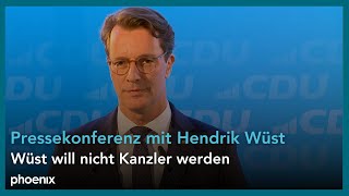 CDU NRWLandesvorsitzender Hendrik Wüst nach der Sitzung des CDULandesvorstandes  160924 [upl. by Nylkaj]