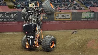 MONSTER JAM DAYTON OHIO NUTTER CENTER TWO WHEEL SKILLS COMPETITION [upl. by Ellga464]