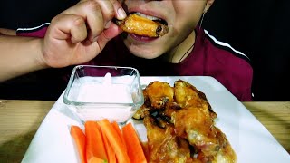 ASMR COMIENDO ALITAS HABANERO EXTRA PICANTES [upl. by Wildon]