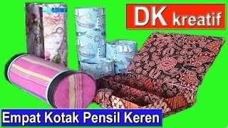 CARA MEMBUAT TEMPAT PENSIL DARI KARDUS [upl. by Nogras]