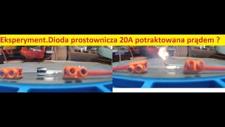 Wybuch kontrolowany diody prostowniczej 20A [upl. by Rhoades]