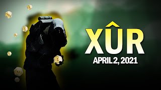 Xur Location Exotics amp Exotic Cipher Quest 4221  April 2 2021 Destiny 2 [upl. by Nela]