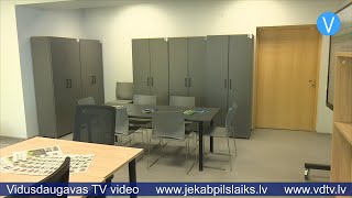 Jēkabpilī izveidotas telpas uzņēmējdarbības veicināšanai [upl. by Sirtaeb]