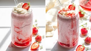 How to Make a Strawberry Milkshake without Ice Cream [upl. by Susan]