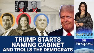 Trump Trolls Democrats Over Debt Starts Picking his Cabinet  Vantage with Palki Sharma [upl. by Meeki590]