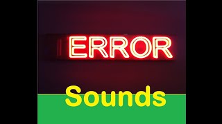 Error Sound Effects With Drawing [upl. by Noletta]