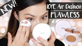 NEW IOPE Air Cushion FLAWLESS Cushion Foundation Review  First Impressions [upl. by Ilesara]