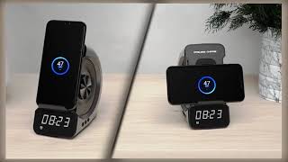 Wireless Charging Bluetooth Clock Sound [upl. by Apul]