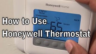 Honeywell Home Thermostat  How to Use [upl. by Fugate]