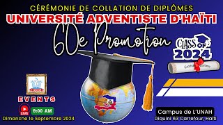 Cérémonie de collation de Diplômes UNAH 010924 [upl. by Ecyned]