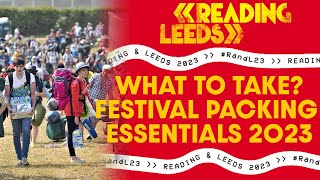 FESTIVAL PACKING ESSENTIALS amp PREP 2023 WITH LINKS  Reading amp Leeds Festival  What to take [upl. by Ydolem]