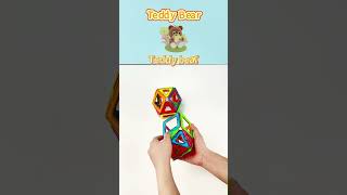 Let’s build teddy bears with Condis magnetic building blocks magnetbausteine kinderspielzeug [upl. by Coulombe]