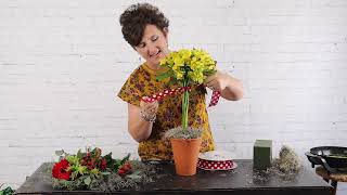 How to make a Floral Topiary  Easy Tutorial [upl. by Annohsal]