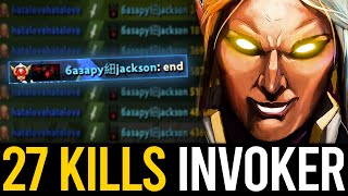 DESTROY GRANDMASTER SF EPIC INVOKER 27 KILLS GAME  Dota 2 Invoker [upl. by Shandee]