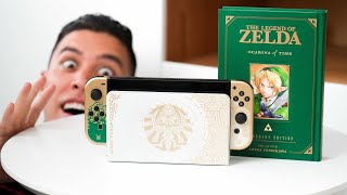 Zelda Tears of the Kingdom OLED SWITCH UNBOXING  GAMEPLAY [upl. by Lubeck324]