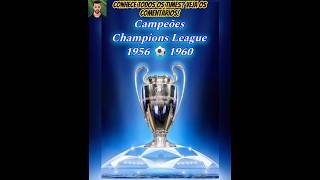 CAMPEÃO CHAMPIONS LEAGUE 1956➡️1960 shorts futebol campeão ucl curiosidades foryou uefa [upl. by Ettesoj]