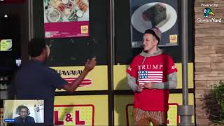 Kjsmooth Wearing Trump Clothes In The Hood Prank  REACTION VIDEO [upl. by Elpmet899]