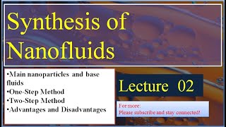 Lec 2 How to synthesis NanofluidsOne step and two step methodsAdvantages and disadvantages Hindi [upl. by Oswell334]