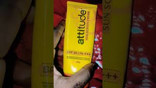 Attitude 🌞 suncreen cream reviews 🕵️‍♀️ in Hindi sunscreen [upl. by Cummings806]